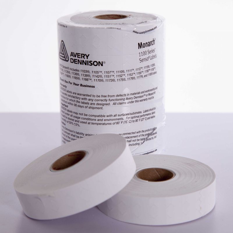 Prisetikett til Avery Dennison 1131 prismaskin Hvit (1131-01)