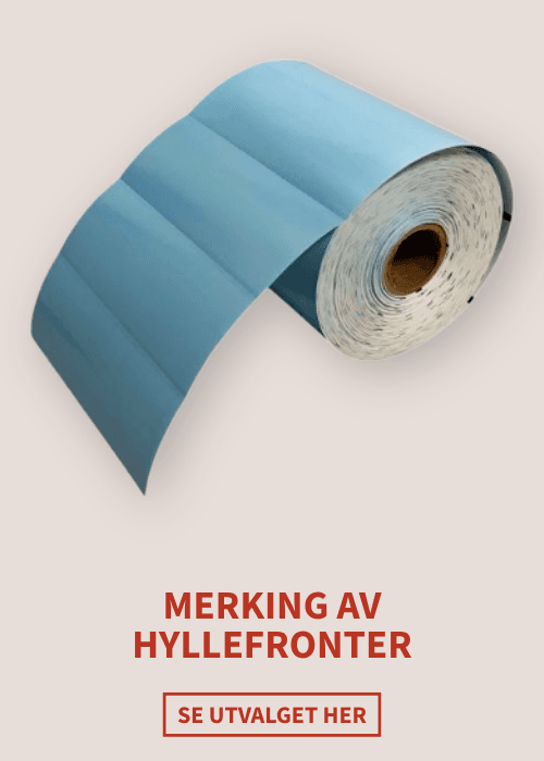 Merking av hyllefronter - se utvalget her