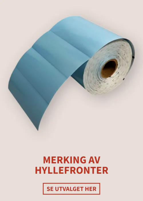 Merking av hyllefronter - se utvalget her